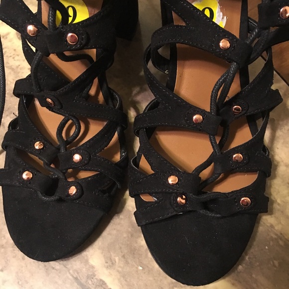 Indigo Block Heels - Picture 2 of 8